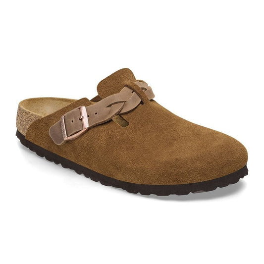 Boston Braided Suede Leather - Mink