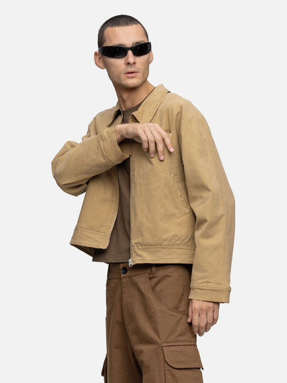 CANVAS JACKET WASHED DESERT 